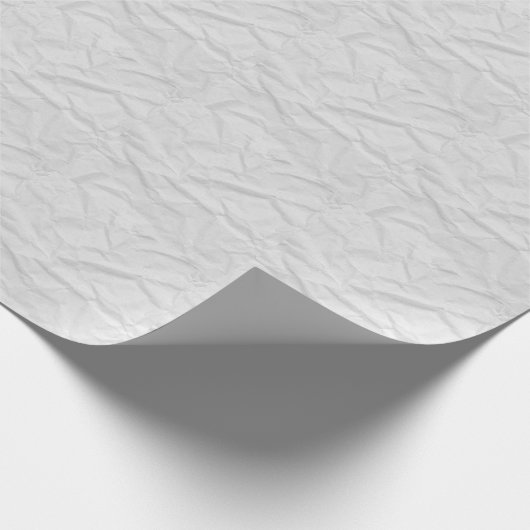 Verfrommeld wit papier: getextureerde achtergrond cadeaupapier (Hoek)