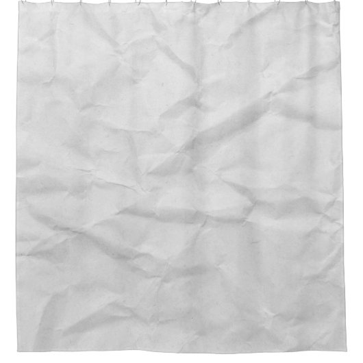 Verfrommeld wit papier: getextureerde achtergrond douchegordijn (Voorkant)