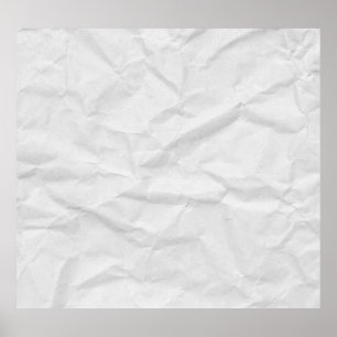 Verfrommeld wit papier: getextureerde achtergrond poster
