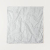 Verfrommeld wit papier: getextureerde achtergrond wandkleed (Voorkant (horizontaal))