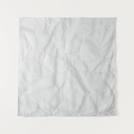 Verfrommeld wit papier: getextureerde achtergrond wandkleed (Voorkant (horizontaal))