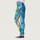 Verfrommelde regenboog Leggings (Links)