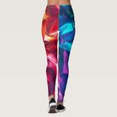 Verfrommelde regenboog Leggings (Achterkant)