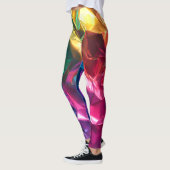 Verfrommelde regenboog Leggings (Links)