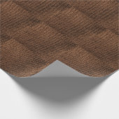 Verfrommelde stof: donkerbruine elegantie cadeaupapier (Hoek)