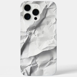 Verfrommelde Witte Papier Textuur Moderne Telefoon iPhone 16 Pro Max Hoesje