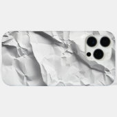 Verfrommelde Witte Papier Textuur Moderne Telefoon Case-Mate iPhone Case (Achterkant (horizontaal))