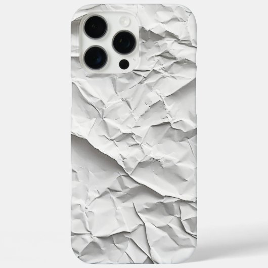 Verfrommelde Witte Papier Textuur Telefoonhoes Case-Mate iPhone Case (Achterkant)