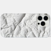 Verfrommelde Witte Papier Textuur Telefoonhoes Case-Mate iPhone Case (Achterkant (horizontaal))