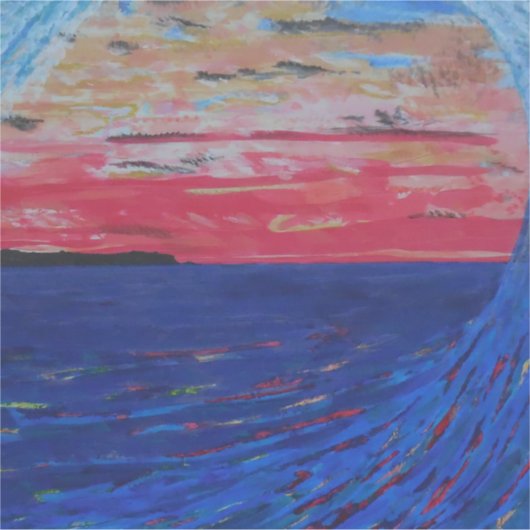 Verfschilderij Sticker (Voorkant)