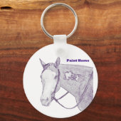 Verfsleutel voor paardenpest sleutelhanger (Voorkant)