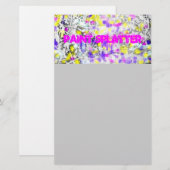 verfspaar en druppelkunst briefpapier (Voorkant / Achterkant)