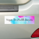 Verfspaar "Vegan for Health Reasons" Bumpersticker (Op auto)