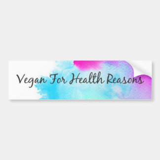 Verfspaar "Vegan for Health Reasons" Bumpersticker