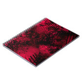 Verfspat-effect Rood & Zwart Notitieboek (Linkerzijde)
