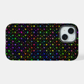 Verfspat Sterren iPhone 15 Case (Achterkant horizontaal)