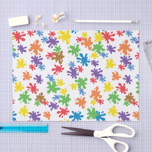 Verfspat Tissuepapier (Craft)