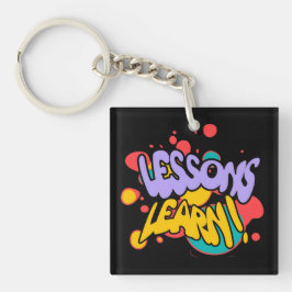  VERFSPATELEN LESSEN LEREN ACRYLIC SLEUTELHANGER 