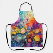 verfspatpatroon schort (Voorkant)