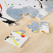 Verfspatten Achtergrond Legpuzzel (Zijkant)