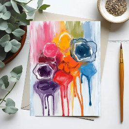 Verfspatten | Aquarel Kunstschilder Schilderen Briefkaart
