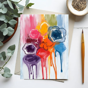 Verfspatten   Aquarel Kunstschilder Schilderen Briefkaart