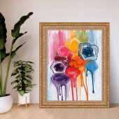 Verfspatten | Aquarel Kunstschilder Schilderen Poster