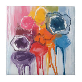 Verfspatten | Aquarel Kunstschilder Schilderen Tegeltje