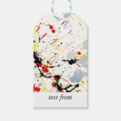Verfspatten Cadeaulabel (Voorkant)