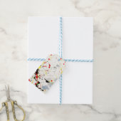 Verfspatten Cadeaulabel (Met Touw)