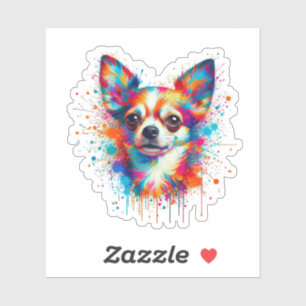 Verfspatten Chihuahua Sticker