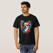 Verfspatten Chihuahua T-shirt (Voorkant volledig)