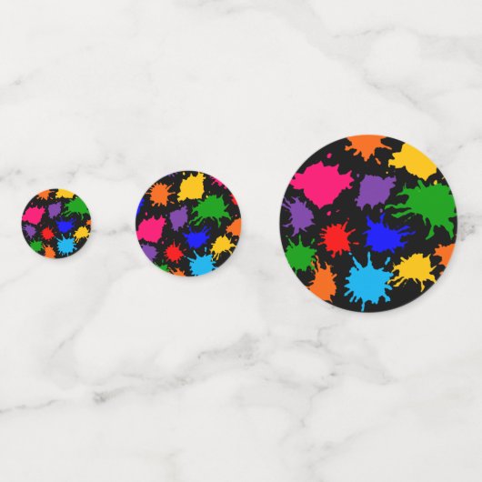 Verfspatten Confetti (Voorkanten)