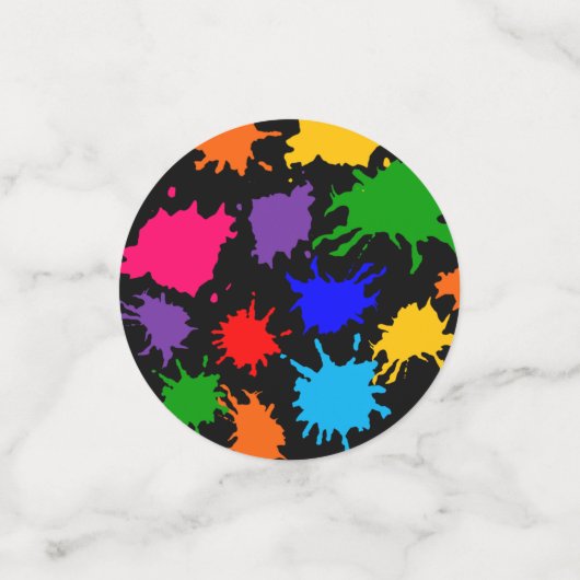 Verfspatten Confetti (Kleine voorkant)