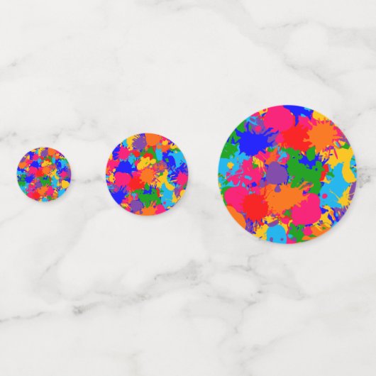 Verfspatten Confetti (Voorkanten)