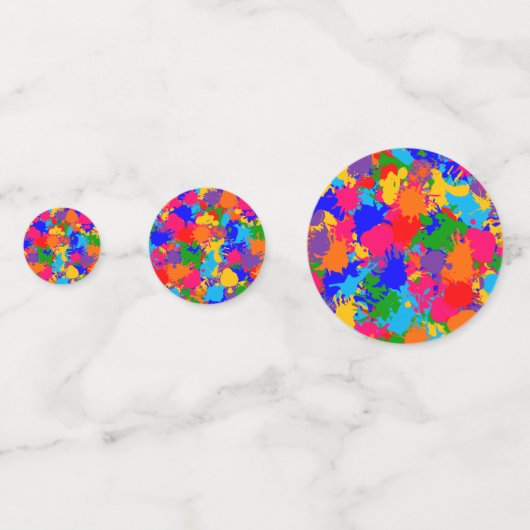 Verfspatten Confetti (Achterkanten)