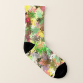 Verfspatten Herfst Kleur Bladeren Abstract Sokken (Rechts - buiten)