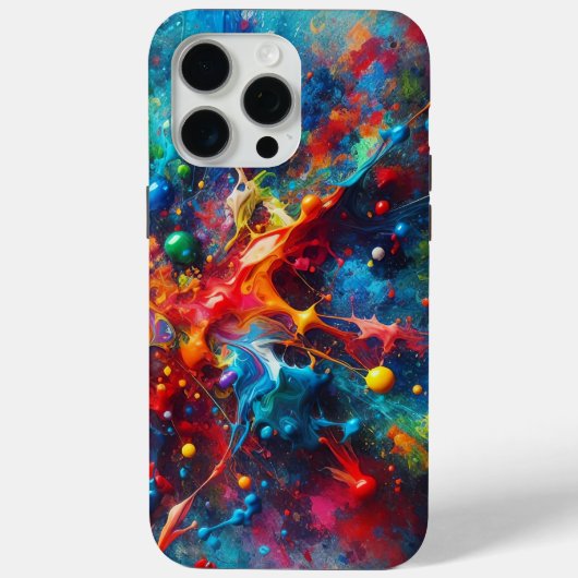 Verfspatten Hoesje voor Telefoon (Achterkant)