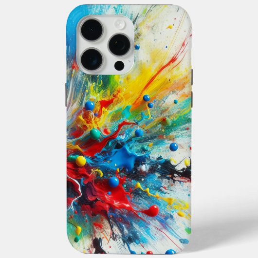 Verfspatten Hoesje voor Telefoon (Achterkant)