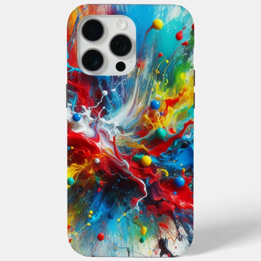 Verfspatten Hoesje voor Telefoon (Achterkant)