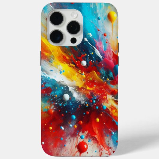 Verfspatten Hoesje voor Telefoon (Achterkant)