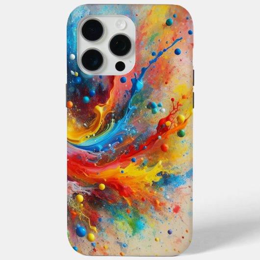 Verfspatten Hoesje voor Telefoon (Achterkant)