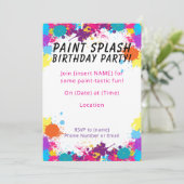 Verfspatten Kaart (Staand voorkant)