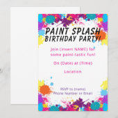 Verfspatten Kaart (Voorkant / Achterkant)