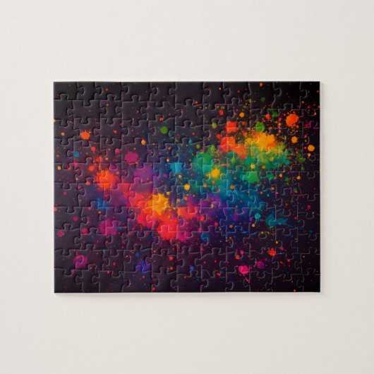 Verfspatten Legpuzzel (Horizontaal)