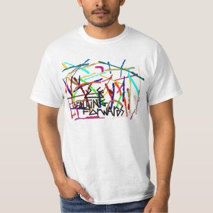 verfspatten naar voren vallen t-shirt