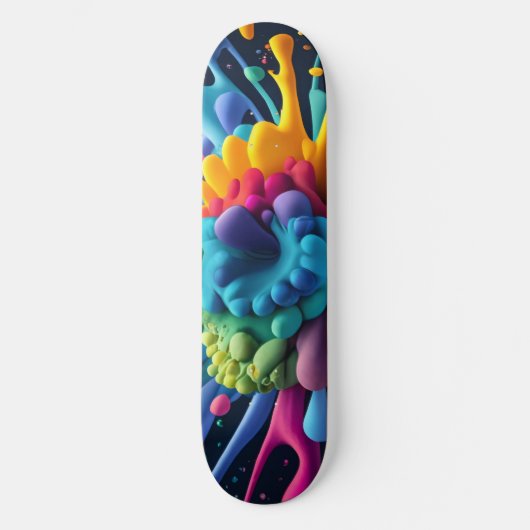 Verfspatten Persoonlijk Skateboard (Voorkant)