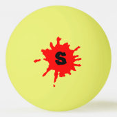 Verfspatten Pingpongbal (Achterkant)