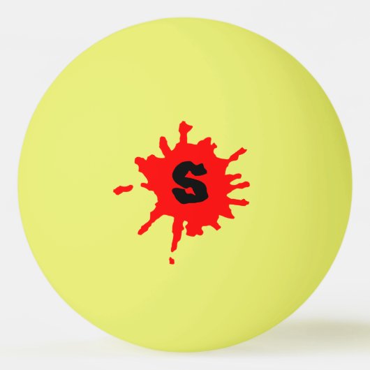 Verfspatten Pingpongbal (Voorkant)
