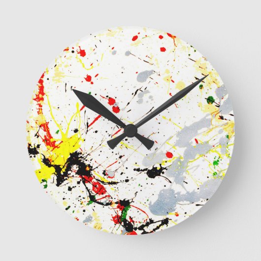 Verfspatten Ronde Klok (Voorkant)